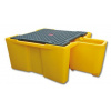 Záchytná vaňa pod IBC kontajner s roštom, objem 1120 l, 200 x 149 x 75 cm