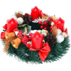 Nádherne zdobený adventný veniec
