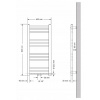 Kúpeľňový radiátor Sahara 400x800 mm CHRÓM VYPR