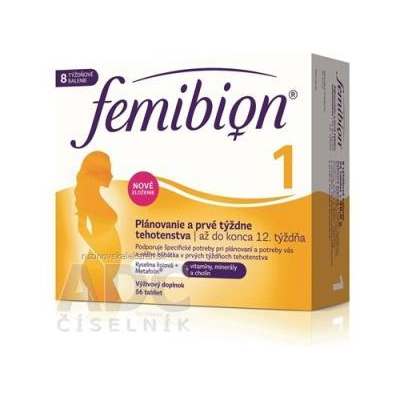 P&G Health Austria GmbH & Co. OG Femibion 1 Plánovanie a prvé týždne tehotenstva tbl (kys. listova + vitamíny, minerály) 1x56 ks