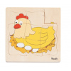 Woody Puzzle na desce - Vývoj slepice