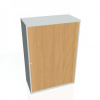Policová skriňa Strong P, 80x115,2x40 cm, buk/sivá