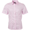 James & Nicholson Košile JN 683, krátký rukáv, dámská COT02068304000-light pink XS Růžová světlá