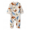 CARTER'S Overal na zips fleece Sleep & Play khaki Dino chlapec 6m/veľ.68