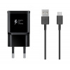 EP-TA200EBE + EP-DG970BBE Samsung 15W cestovná nabíjačka + USB-C dátový kábel Black (Service Pack - originálny diel)