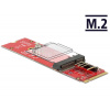 Delock Konvertor M.2 key M agt; M.2 key E slot pre moduly USB a PCIe Delock