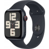 Apple Watch SE Cellular, 44mm, čierne, temne atramentový športový remienok, S/M MRH53QC/A
