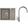 Set Sinks G1454XC (dřez Linea 600 XC Truffle 54 + baterie Vitalia Chrom - lesklý)