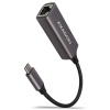Adaptér AXAGON ADE-TRC Gigabit Ethernet 10/100/1000 - USB 3.1 typ C, titánovo sivá
