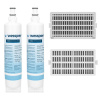 Wessper 2x náhradný filter Wessper Aqua Crystal pre chladničky/mrazničky Whirlpool + 2x náhradný antibakteriálny filter pre Whirlpool Microban ANTF-MIC