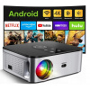 LCD projektor HORLAT PROJEKTOR 5G WiFi Full HD Native 1080P strieborný