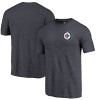 Fanatics Pánské tričko Winnipeg Jets NHL Primary Logo Left Chest Distressed Tri-Blend Veľkosť: XL