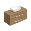 Swiss aqua technologies Koupelnová skříňka s krycí deskou SAT Cube Way 100x46,5x46 cm dub Hickory CUBE461003DHSAT45