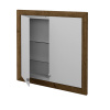 Dreja Dvojdverová zrkadlová skrinka GRID GA2OE 80 - D21 Tobacco