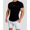 KLOMIO Pánske fitness tričko slim fit LIVE NOW čierna S