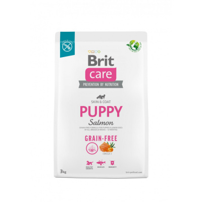 Brit Care Dog Grain-free Puppy - salmon a potato, 3kg