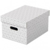 Esselte Home veľkosť M 26,5 x 20,5 x 36,5 cm, biela – sada 3 ks