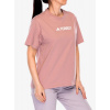 Bavlnené tričko dámske adidas TERREX Terrex Classic Logo Tee - warm clay