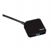 HAMA USB HUB/ 4 porty/ USB 3.0/ černý (12190)