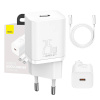 Baseus Super Si Quick Charger 1C 25W s káblom USB-C pre USB-C 1 m (biely) 20854