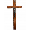 Drevený závesný kríž h60cm mahagón - 37814 (Drevený závesný kríž h60cm mahagón - 37814)