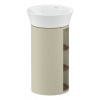 DURAVIT White Tulip samostatne stojaca skrinka pod umývadlo, 2 poličky zľava a zprava, 350 x 410 x 751 mm, americký orech masív/taupe vysoký lesk, WT4239077H3