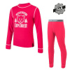 Detský fusnkční set s dlhým rukávom SENSOR Double Face Wild magenta 110