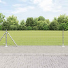 zahrada-XL Plot s stĺpmi Strieborná 0.4 x 10 m Oceľ 3351013