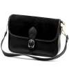 Dámska Kožená Crossbody Kabelka Čierna Na Rameno Luka 25-036-2