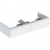 Geberit iCon Skrinka pod dvojité umývadlo 118,4 x 47,6 cm, biela matná 502.314.01.3