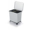 PROSPERPLAST Odpadkový kôš SYSTEMA popolavý, objem 2x10l