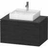 DURAVIT L-Cube závesná skrinka pod umývadlo na dosku, 2 zásuvky, 820 x 550 x 482 mm, dub čierny, LC4880016160000