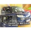 Plexi, ofuky Daihatsu Materia 5D 2006 =>, + zadní