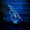 Stolná 3D LED lampa Husle