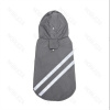 Reflexný pršiplášť Double-stripe pre psa Nobleza XL 40cm Farba: Tmavošedá
