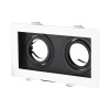 Bodové stropné svietidlo 2xGU10 Square biela/čierna VT-886 V-TAC