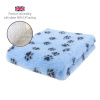 DRYBED Premium Vet Bed Small Paws svetlomodrý + čierne labky 150 x 100 cm