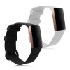 Silikónový remienok Fitbit Charge 3 – sada 2ks (čierna,biela)