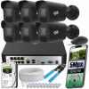 Sada na monitorovanie DVS, monitorovací set so 6 IP POE kamerami