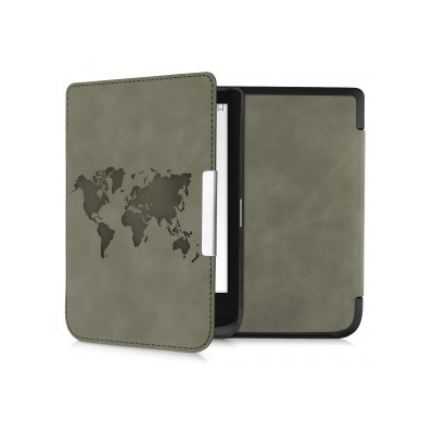 Flipové púzdro kwmobile PocketBook Touch Lux 4 / Lux 5 / Touch HD 3 / Color (2020) šedá