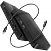 AXAGON dockovacia stanica USB4 40Gbps s duálnym 4K výstupom / HMC-U4 / HDMI / DP / PD100W / 5x USB / USB-C kábel 80cm