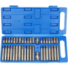 CARMAX Sada bitov - imbus - torx - drážkovanie - 40 kusov - modrá