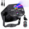 LASEROVÝ PROJEKTOR DISCO RGB 3V1 EFEKT 60 KOMBINÁCIÍ ČASOVAČ HLASOVÉ OVLÁDANIE DIAĽKOVÉ OVLÁDANIE