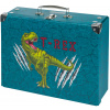 BAAGL Skladací školský kufrík T-REX s kovaním