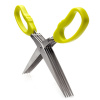 ORION Nožnice na bylinky 5 čepieľok + čistítko, kov/plast