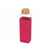 QUOKKA STORM Sklenená fľaša so silikónovým povrchom MAROON 700ml