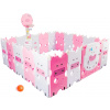 AGA4KIDS Dětská ohrádka 223 × 192 × 64 cm růžová (DS4106-PI)
