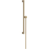 HANSGROHE Unica S Puro sprchová tyč 65 cm s ľahko posuvným držiakom ručnej sprchy a sprchová hadica 160 cm, kartáčovaný bronz, 24402140