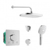 SANITINO - Sprchový set s termostatom a telesom pod omietku Hansgrohe, príslušenstvo kielle, chróm SANI21HKK016