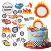Výtlačok torty HOT WHEELS 19 El + DARČEK Tabuľka Nápis Oplatok
